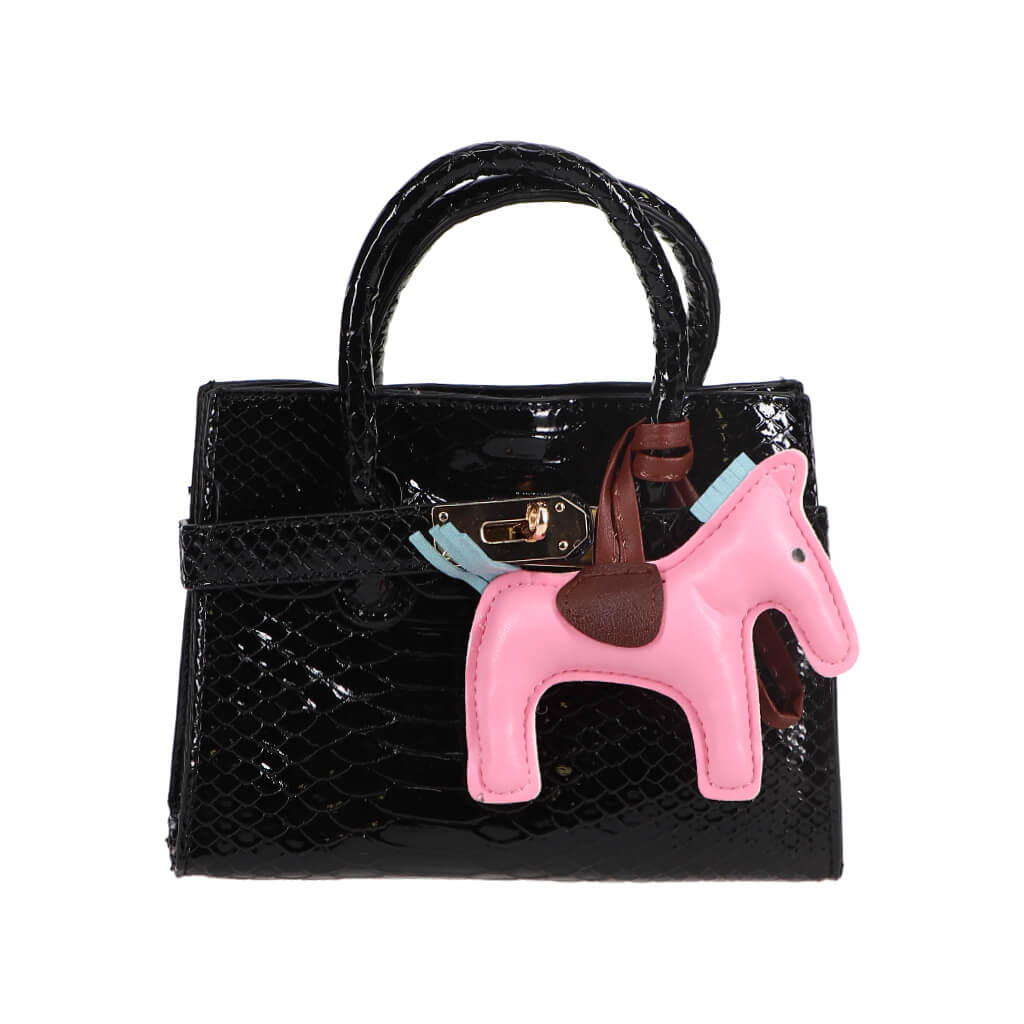 Crocodile Buckle Bag with Pony