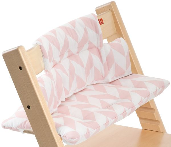 Tripp Trapp Cushion - Pink Chevron