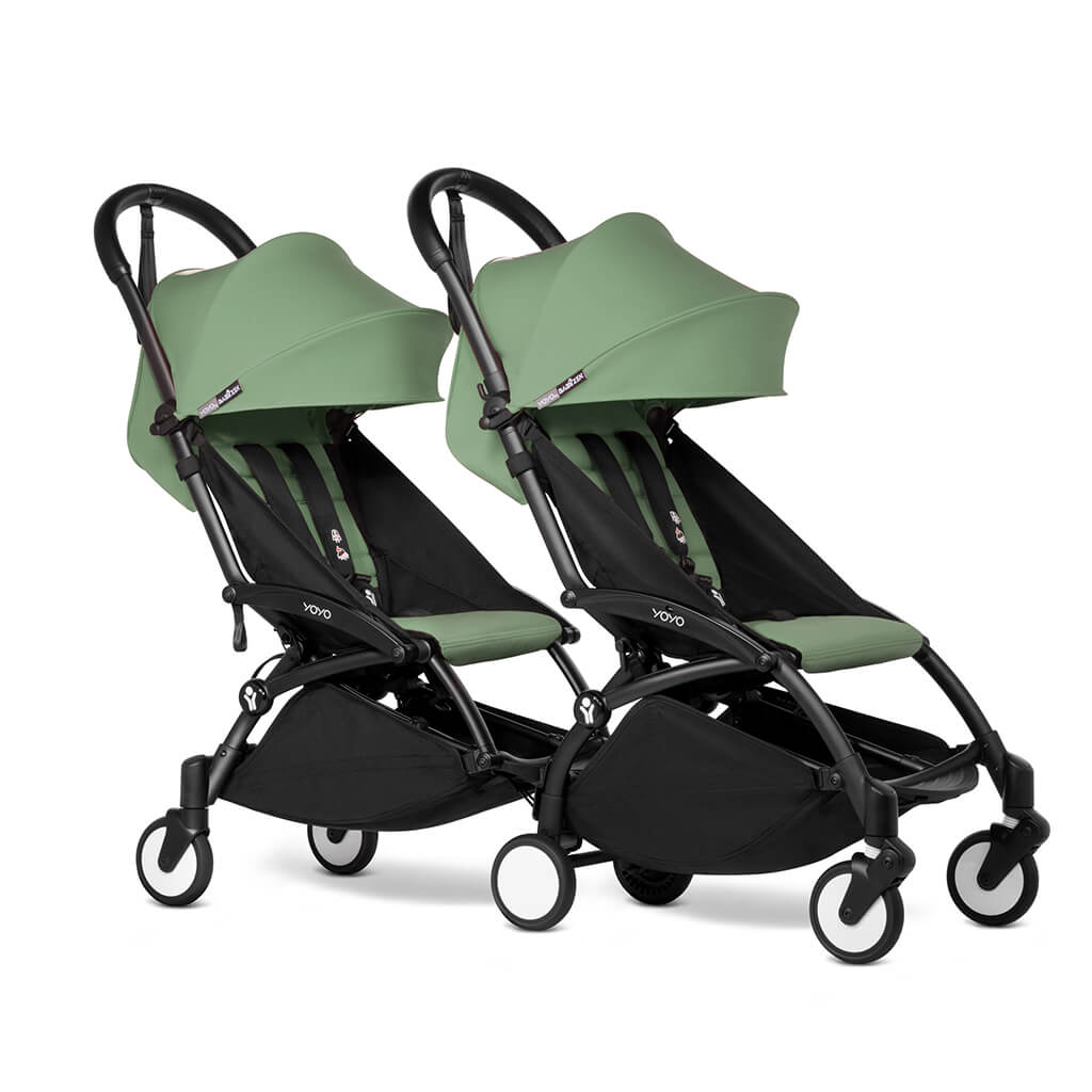 YOYO Connect Complete Double Stroller 6+ Black Frame