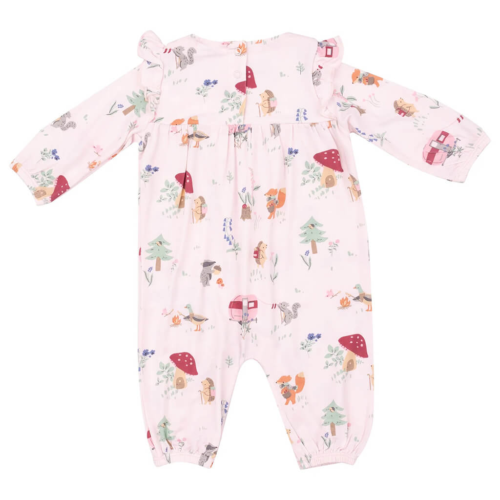 Angel Dear Ruffle Sleeves Romper Cute Animal Campers