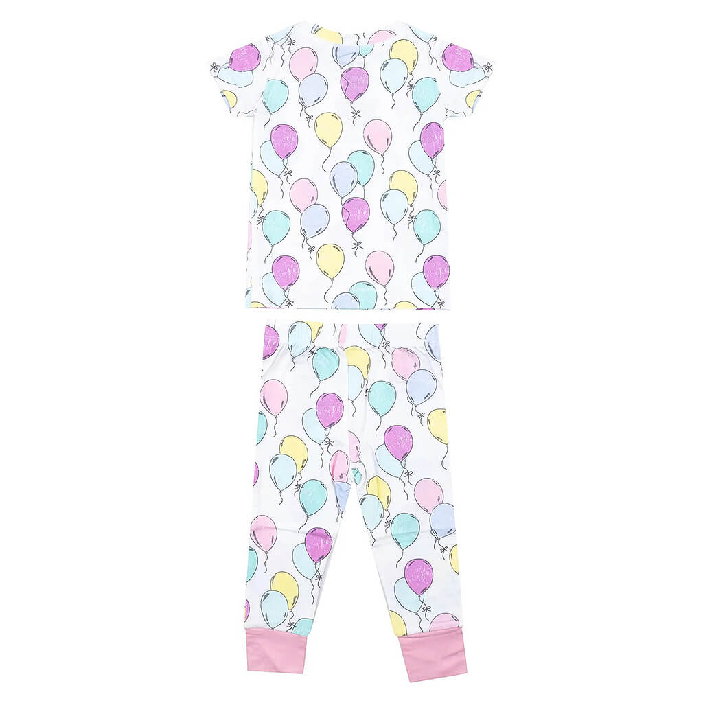 Short-Sleeve Pajama Set Balloons