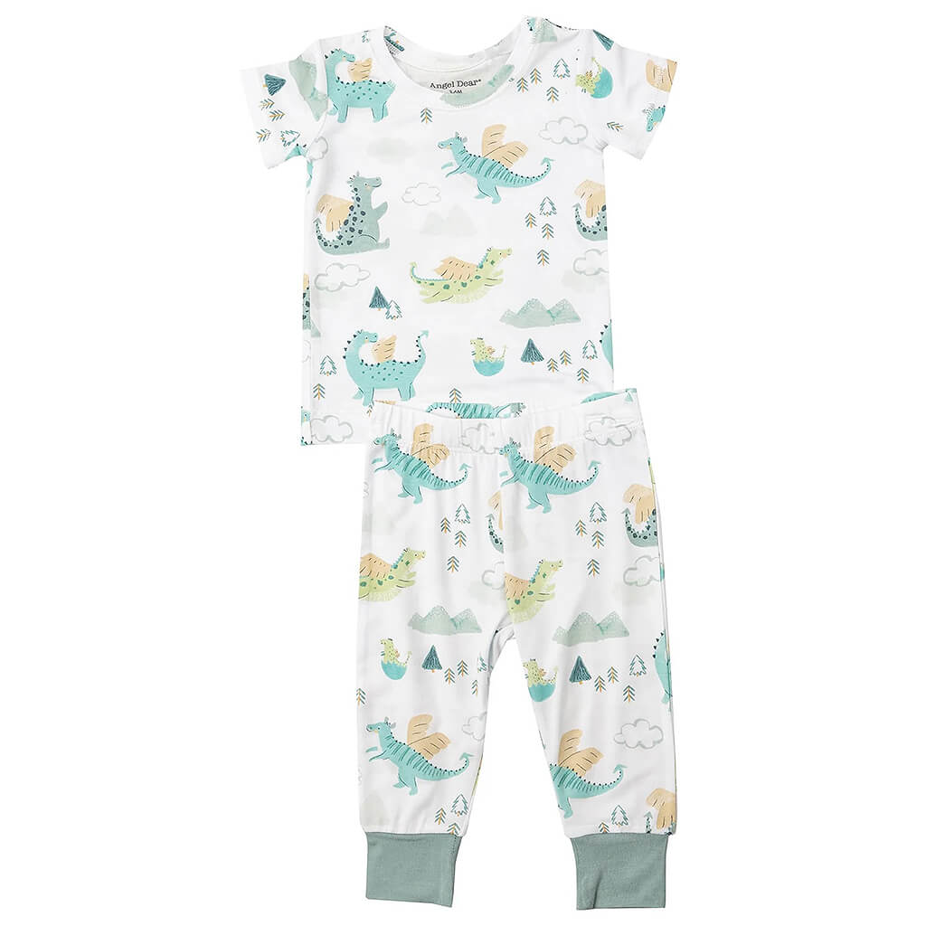 Short-Sleeve Pajama Set Dragons