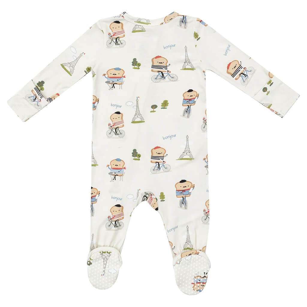 Angel Dear 2-Way Zipper Footie French Toast