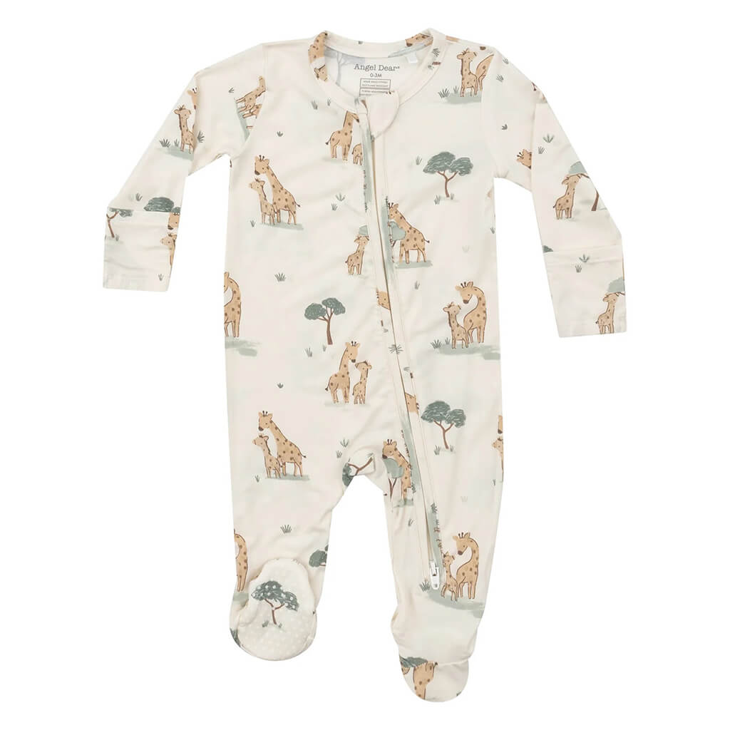 Angel Dear 2-Way Zipper Footie Giraffe Families