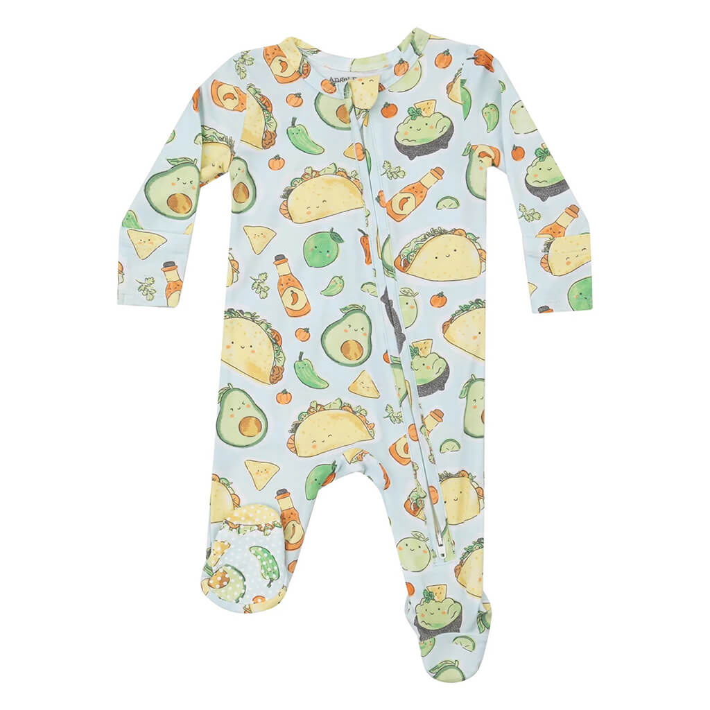 Angel Dear 2-Way Zipper Footie Happy Tacos