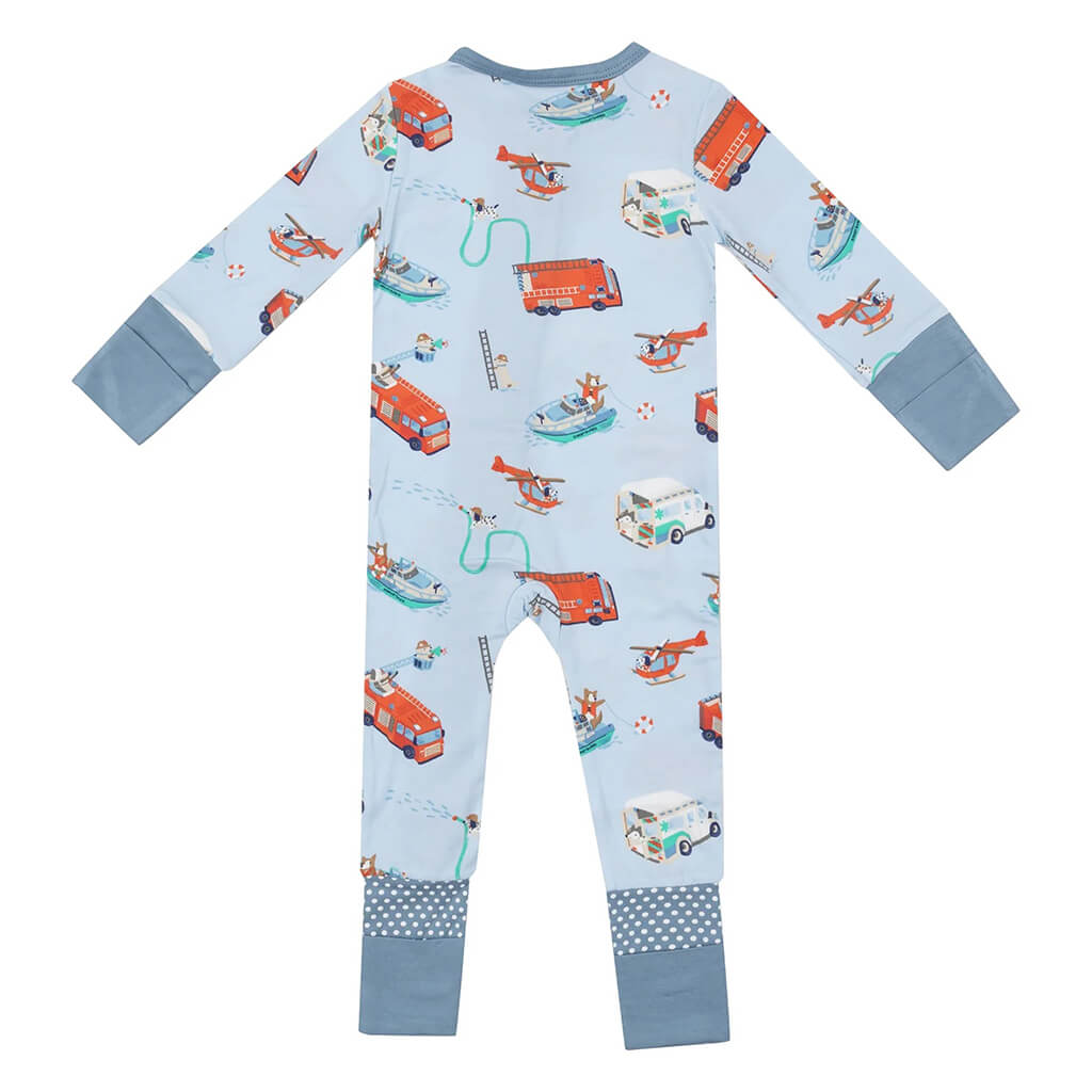 Angel Dear 2-Way Zipper Romper Rescue Vehicle Dogs