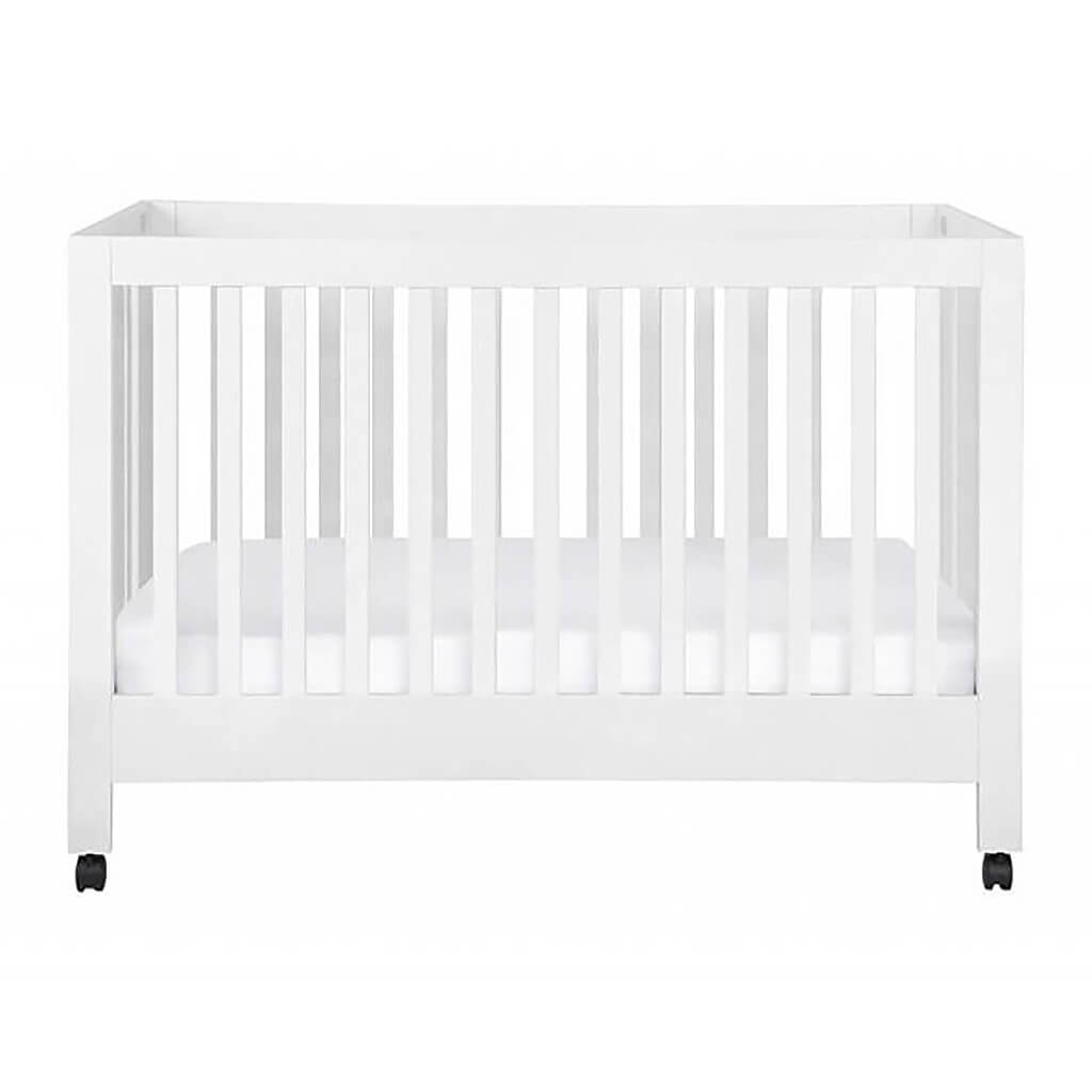 Maki Full Size Portable Folding Crib White