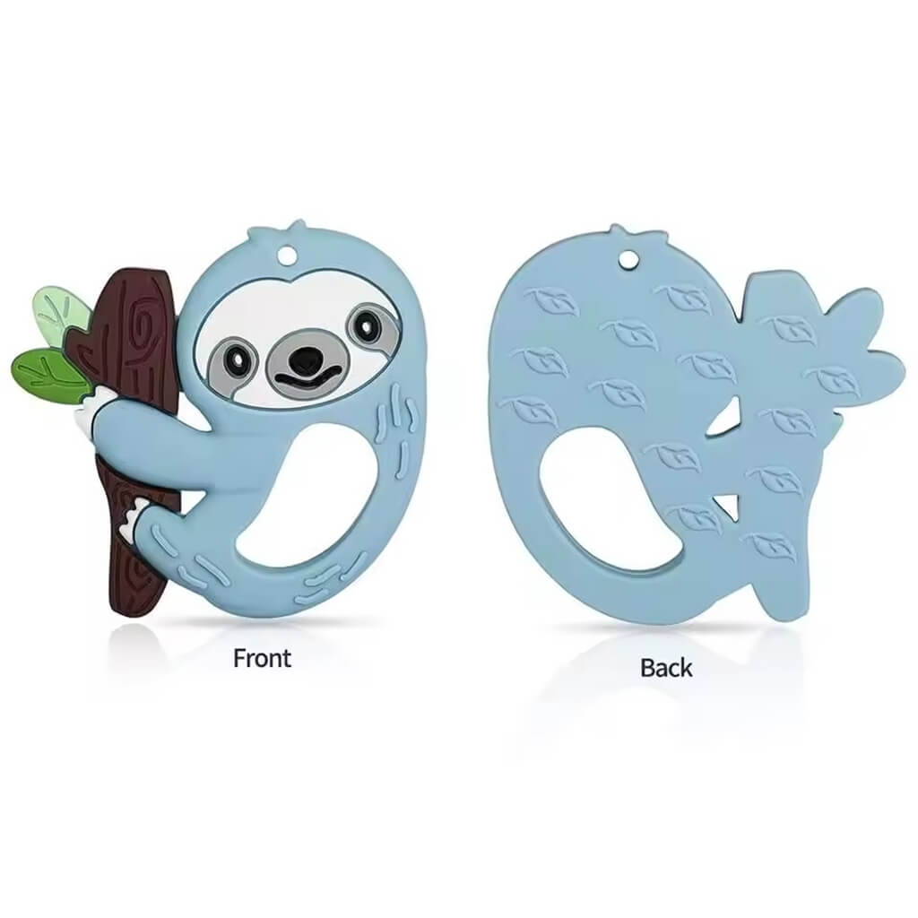 Silicone Teether - Baby Sloth Blue