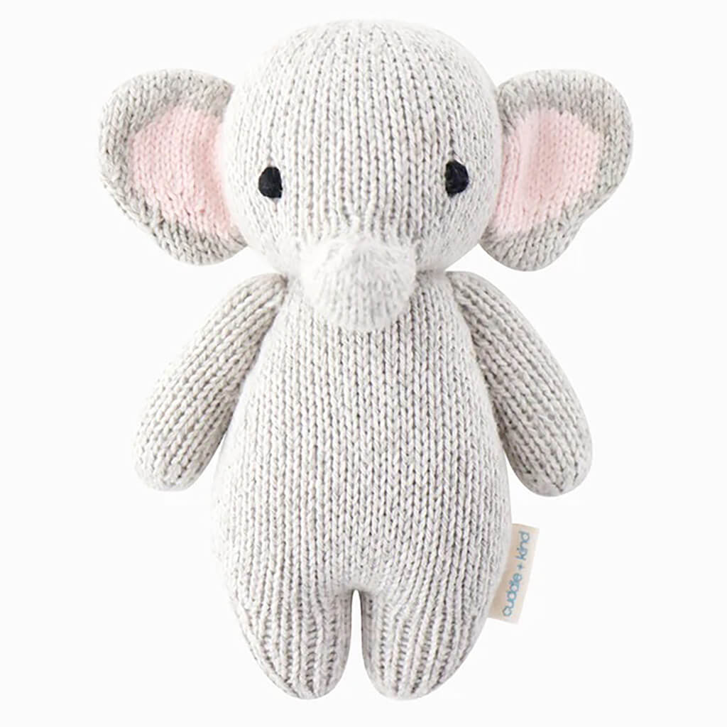 Hand Knit Doll Baby Elephant