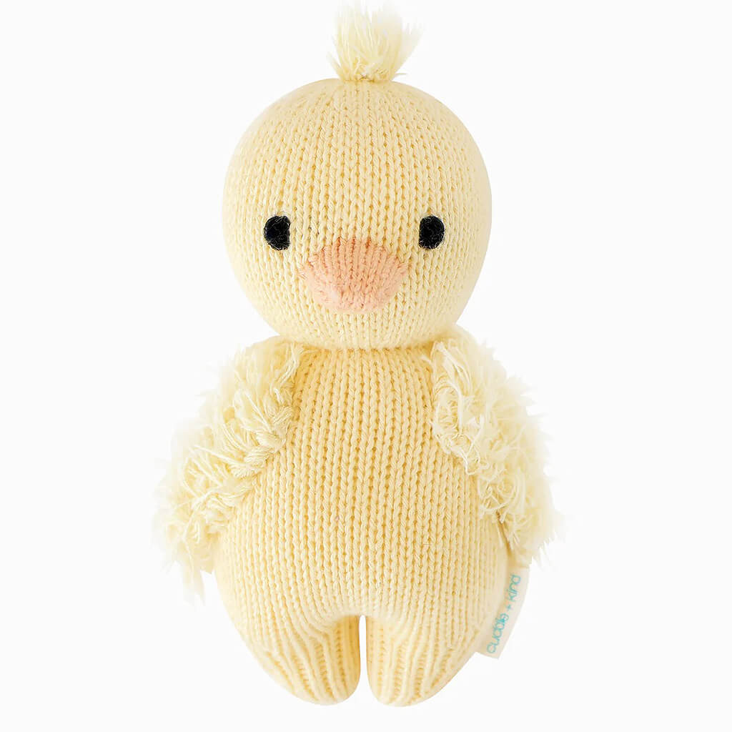 Hand Knit Doll Baby Duckling