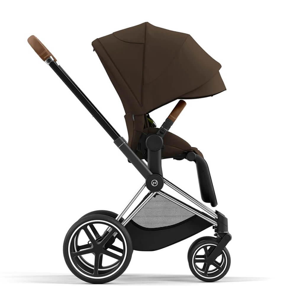 Color_Khaki Green | Cybex Priam 4 Complete Stroller Chrome/Brown | NINI and LOLI