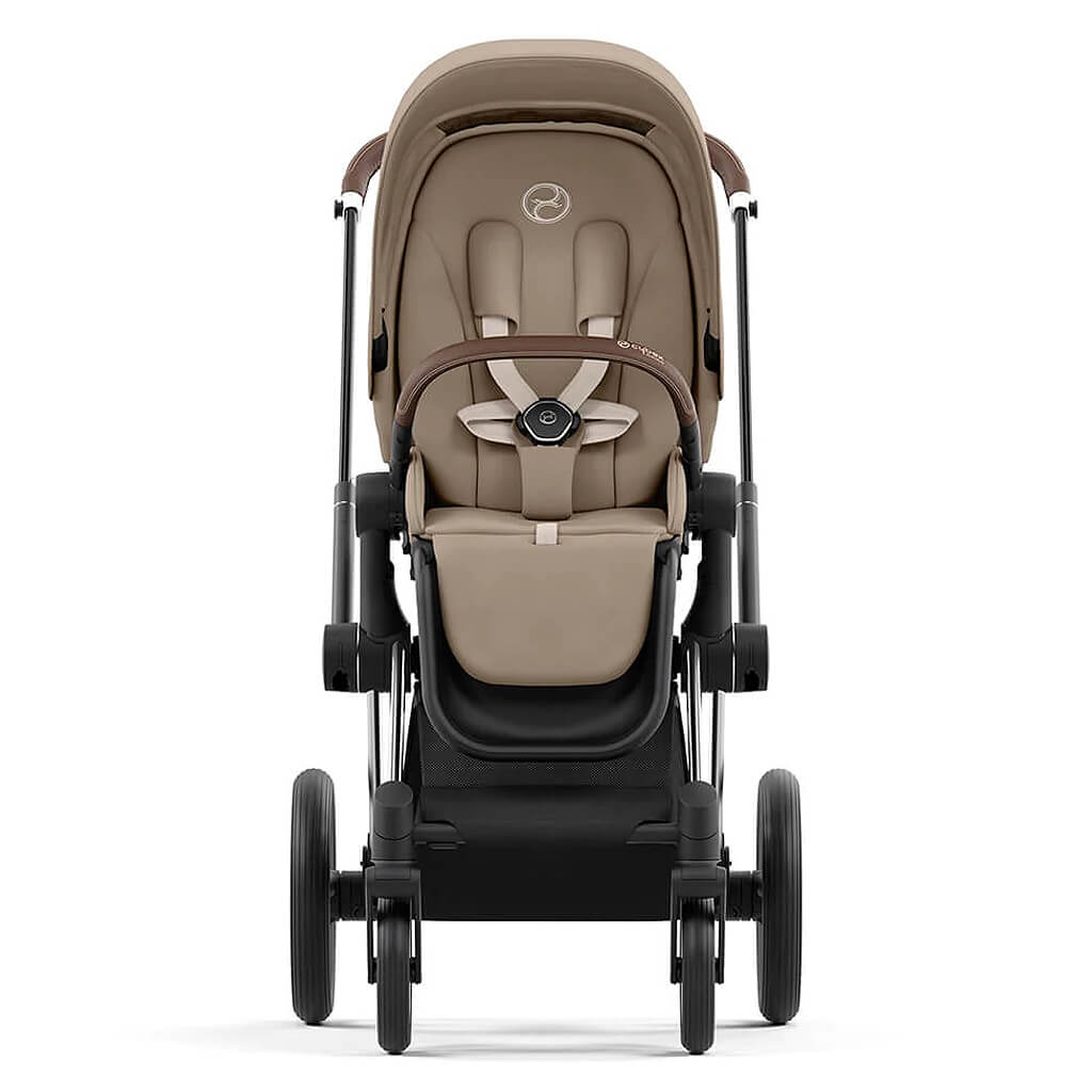 Color_Cozy Beige | Cybex Priam 4 Complete Stroller Chrome/Brown | NINI and LOLI