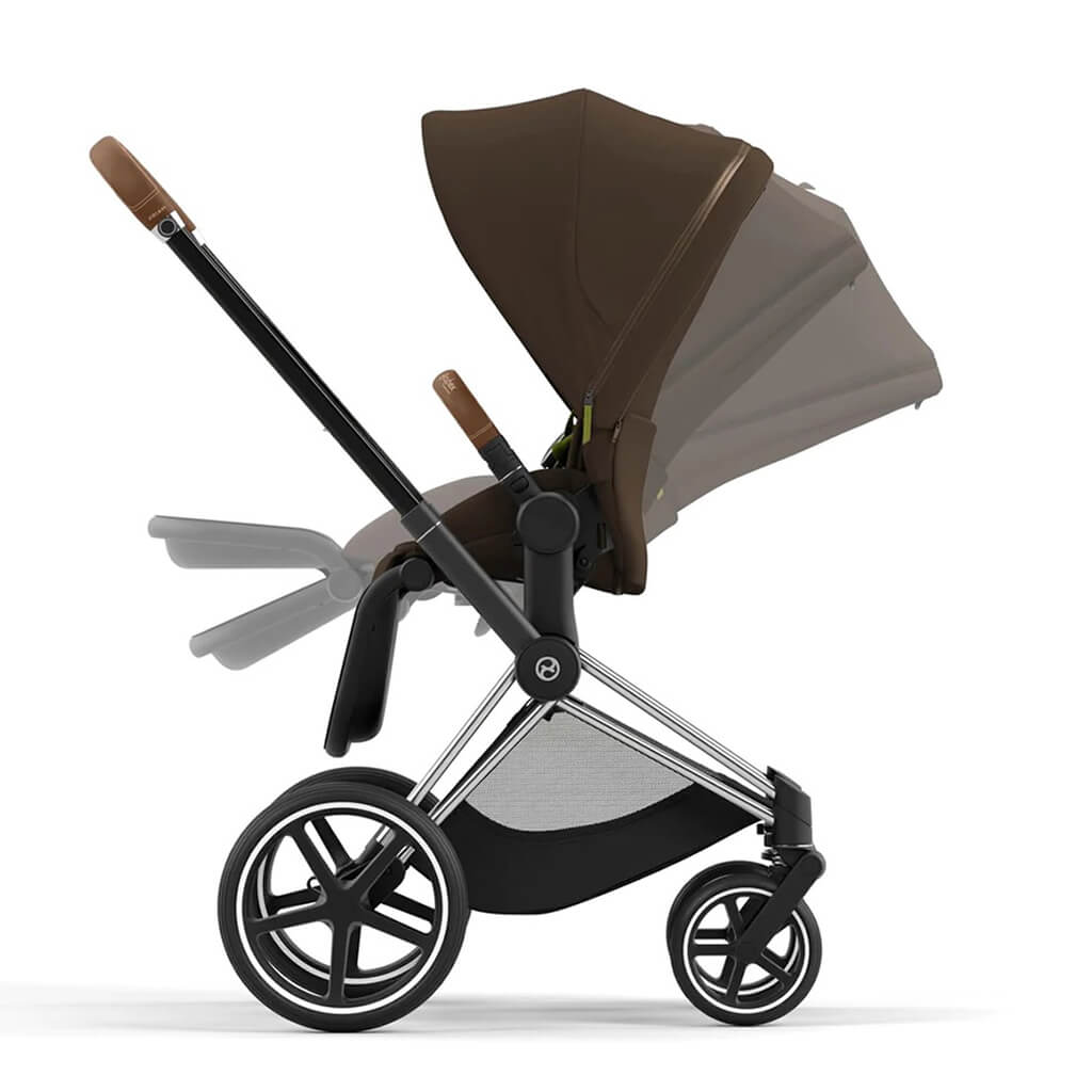 Color_Khaki Green | Cybex Priam 4 Complete Stroller Chrome/Brown | NINI and LOLI