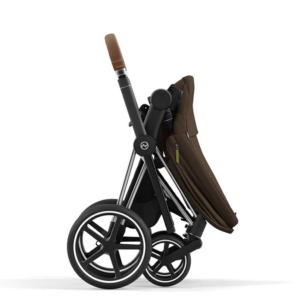 Color_Khaki Green | Cybex Priam 4 Complete Stroller Chrome/Brown | NINI and LOLI