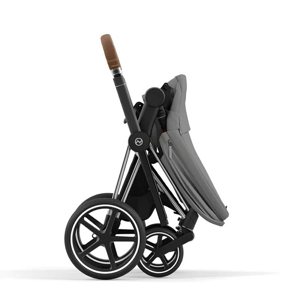 Color_Soho Grey | Cybex Priam 4 Complete Stroller Chrome/Brown | NINI and LOLI