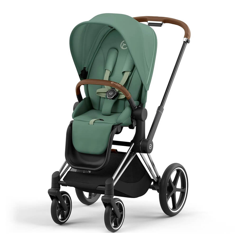 Color_Leaf Green | Cybex Priam 4 Complete Stroller Chrome/Brown | NINI and LOLI