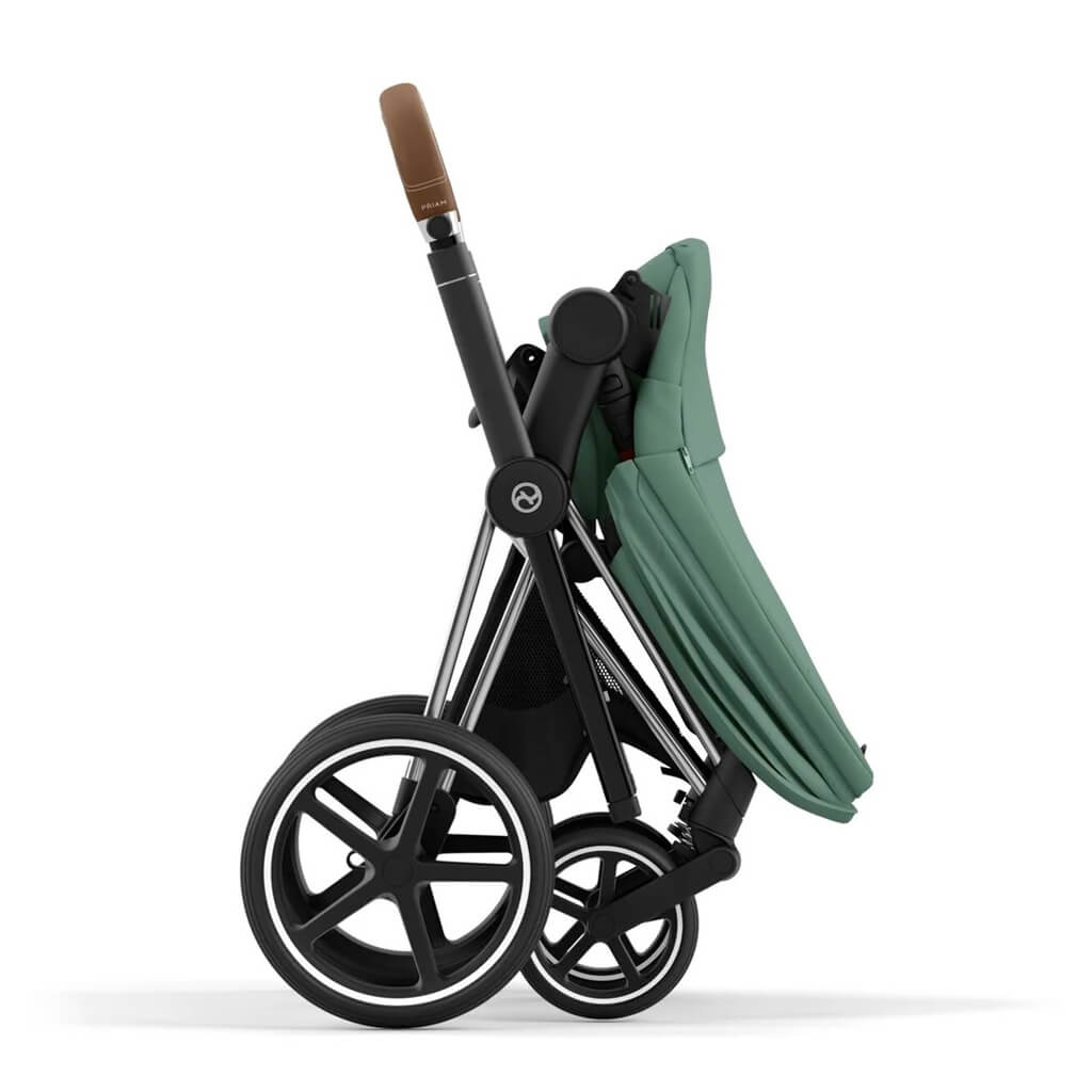 Color_Leaf Green | Cybex Priam 4 Complete Stroller Chrome/Brown | NINI and LOLI