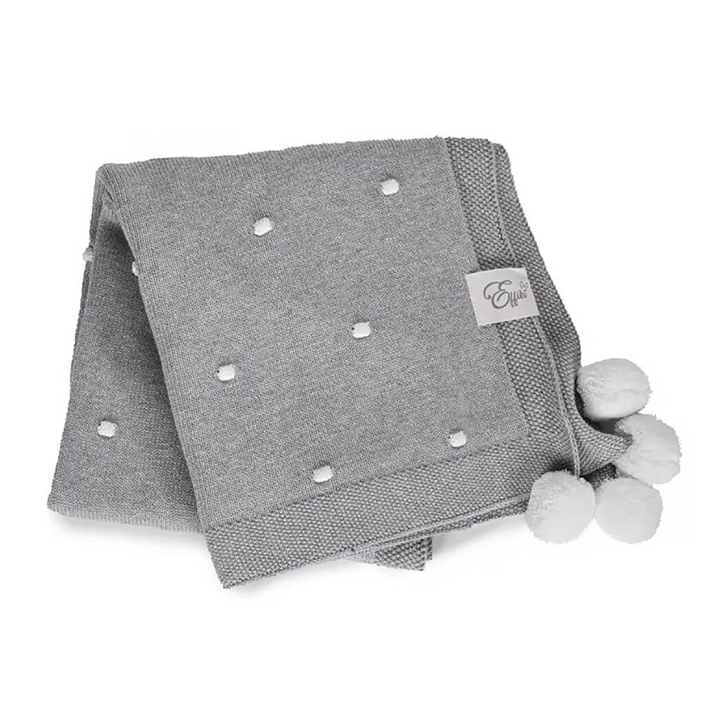 Popcorn Blanket  Grey/Cream