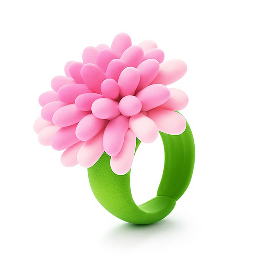 Hey Clay Bijou Flower Rings