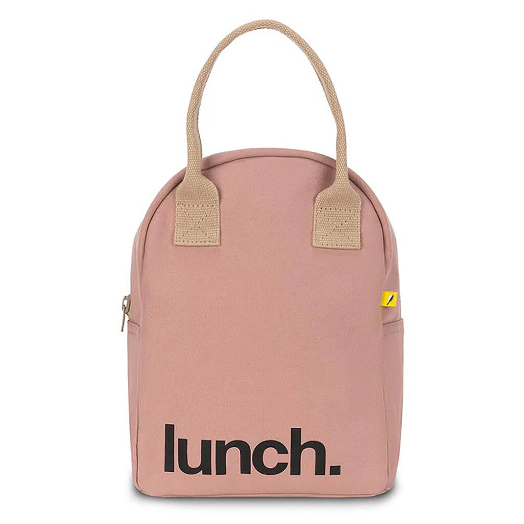 Zipper Lunch Bag - Mauve/Pink