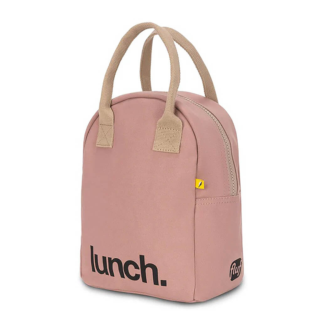 Zipper Lunch Bag - Mauve/Pink