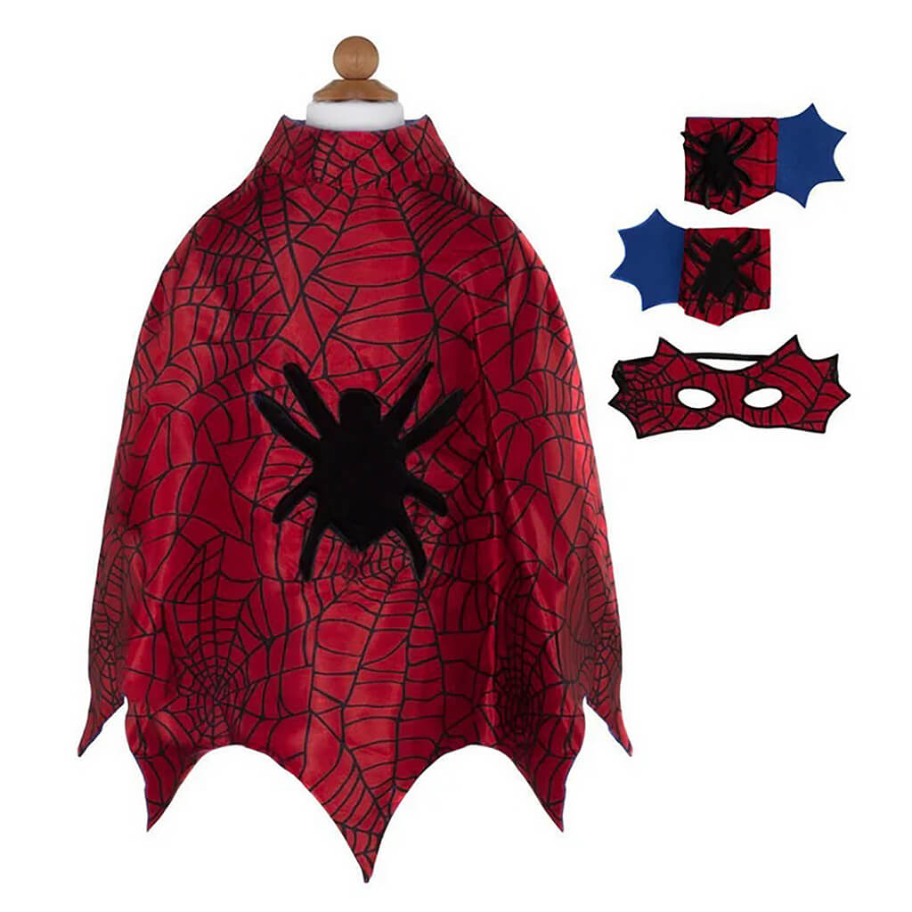 Spider Cape Set with Mask and Cuffs