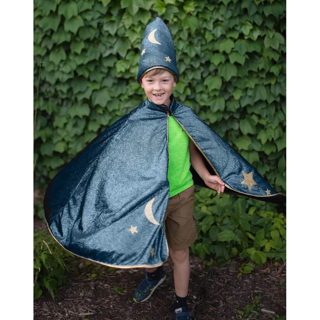 Starry Night Wizard Cape & Hat