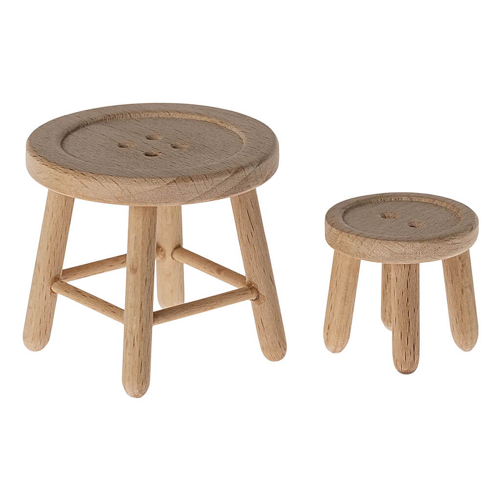 Maileg Table And Stool Set Mouse