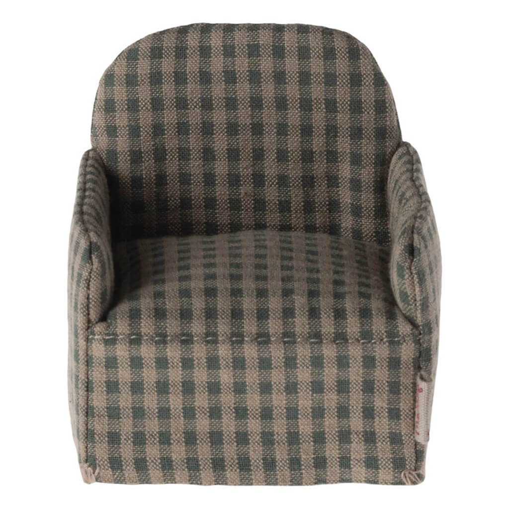 Mouse Chair - Green checker