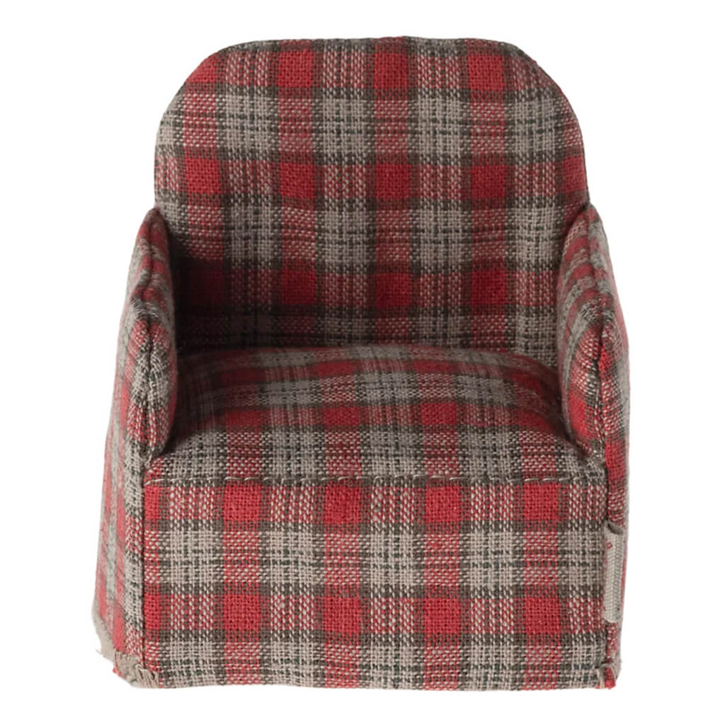 Maileg Mouse Chair - Red Checker