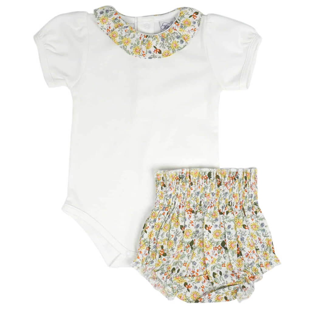 Mini Garden Poplin Cotton Onesie Set