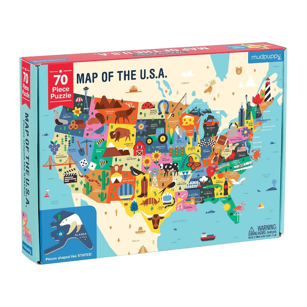 Map Of The U.S.A. Geography Puzzle