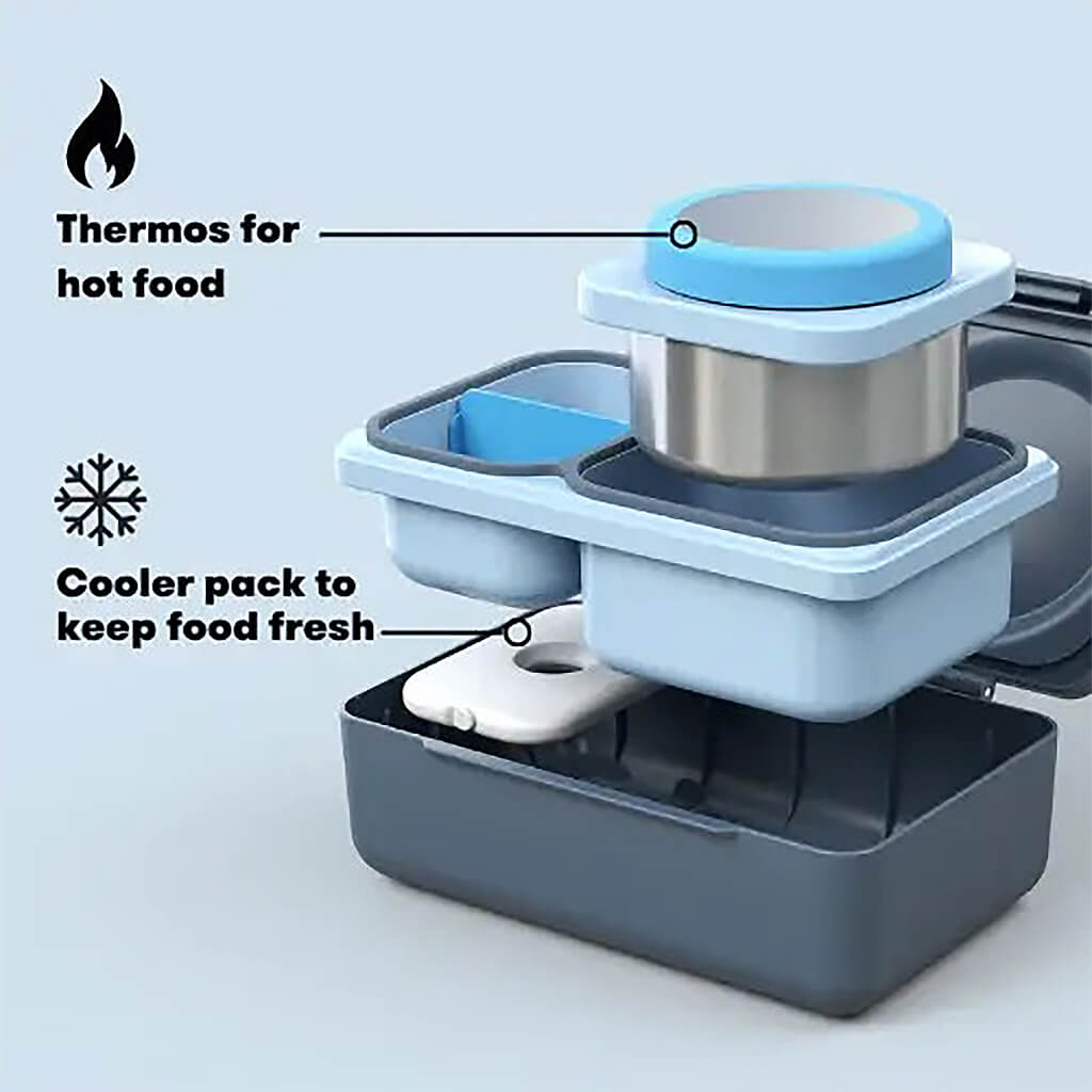 OmieBox UP Insulated Hot & Cold Bento Box Graphite