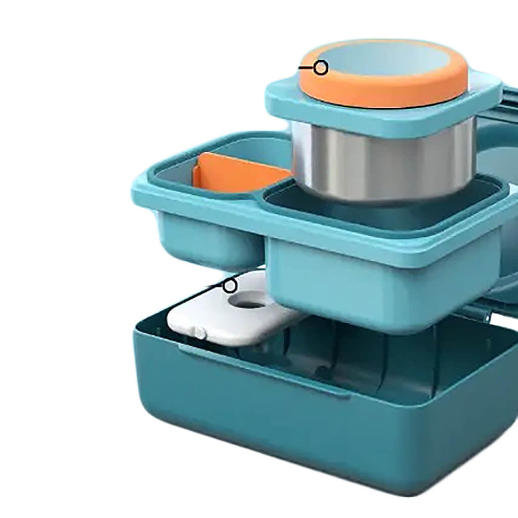 OmieBox UP Insulated Hot & Cold Bento Box Teal Green