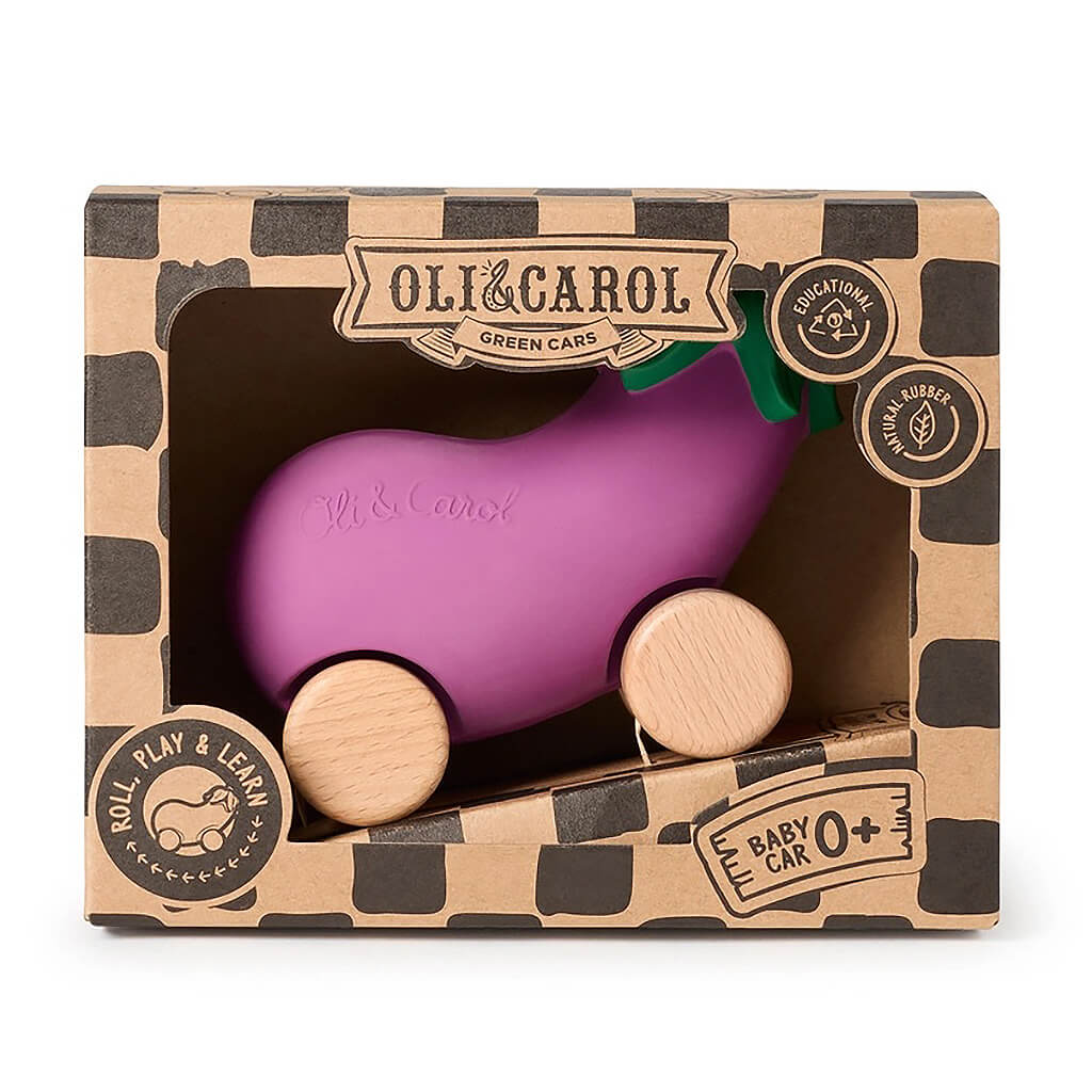 Emma the Eggplant Baby Car