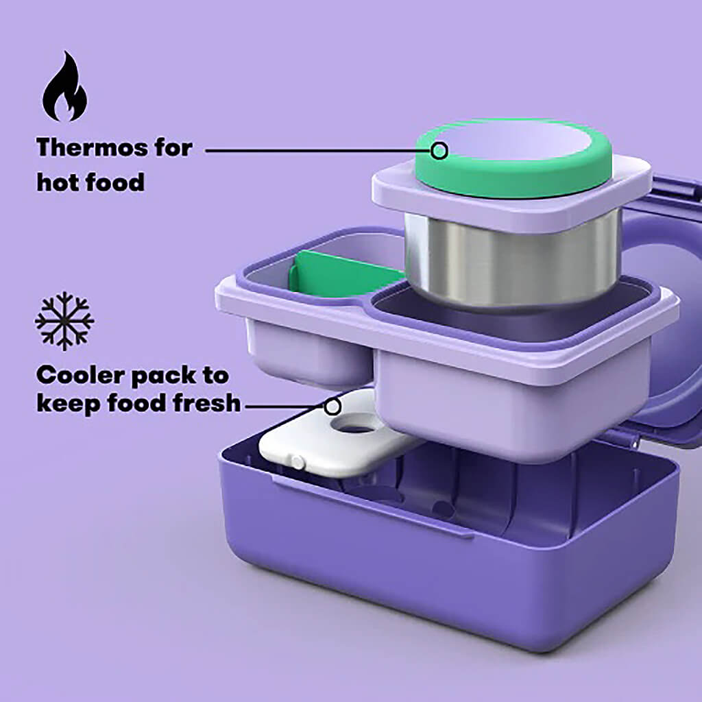 OmieBox UP Insulated Hot & Cold Bento Box Galaxy Purple