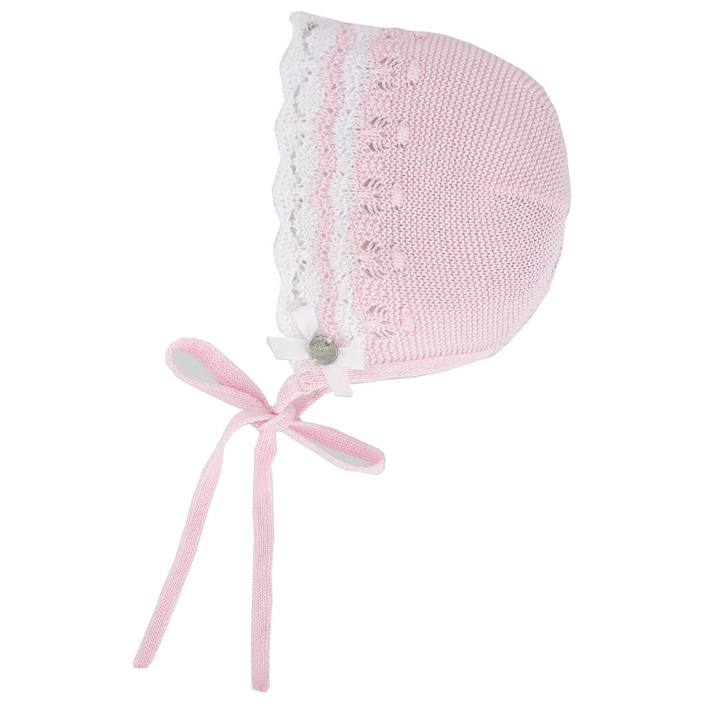 Paz Rodriguez Knit Bonnet Aura Chalk Pink