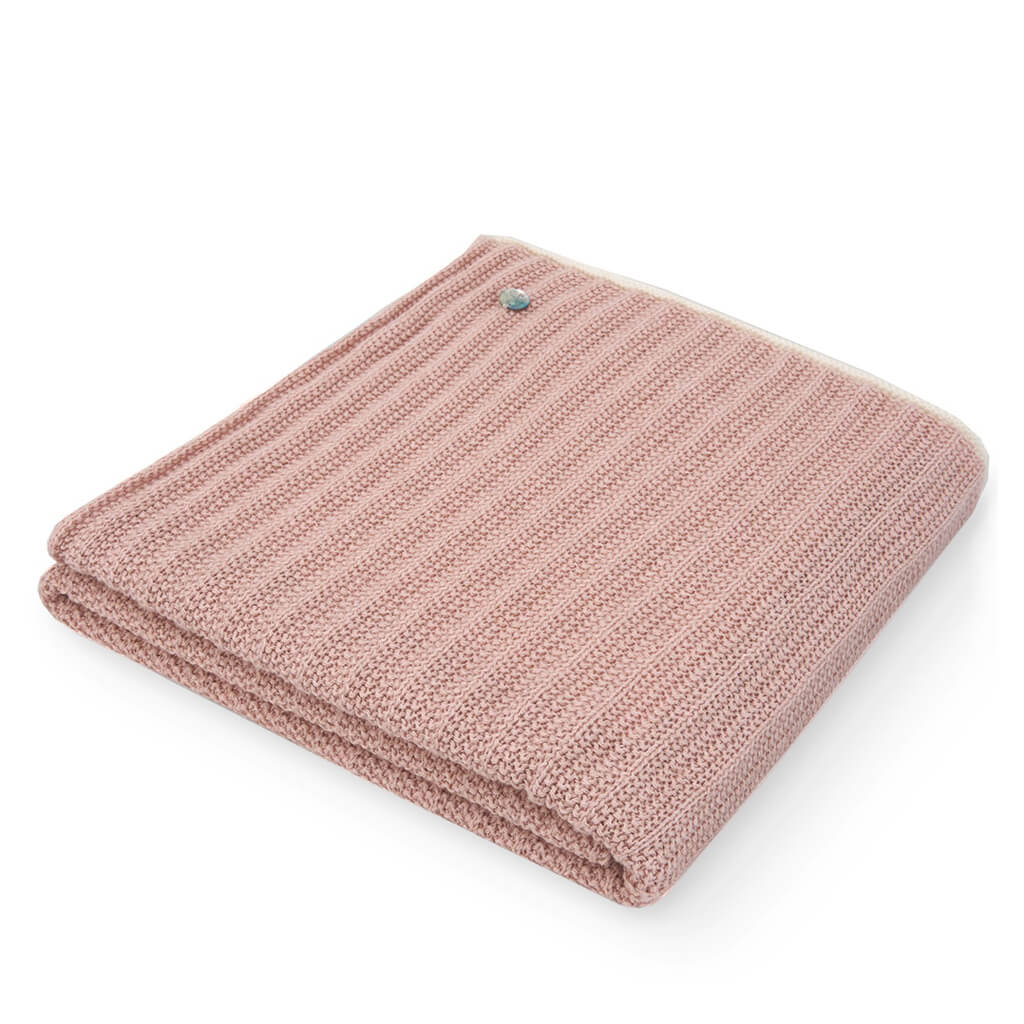 Knit Blanket Peter Pan Pink