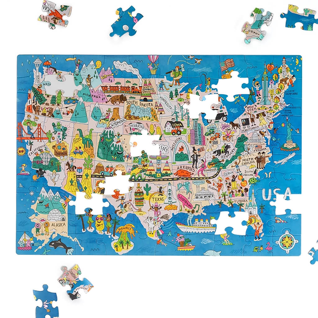 See the USA! Puzzle - 100 Large Pieces