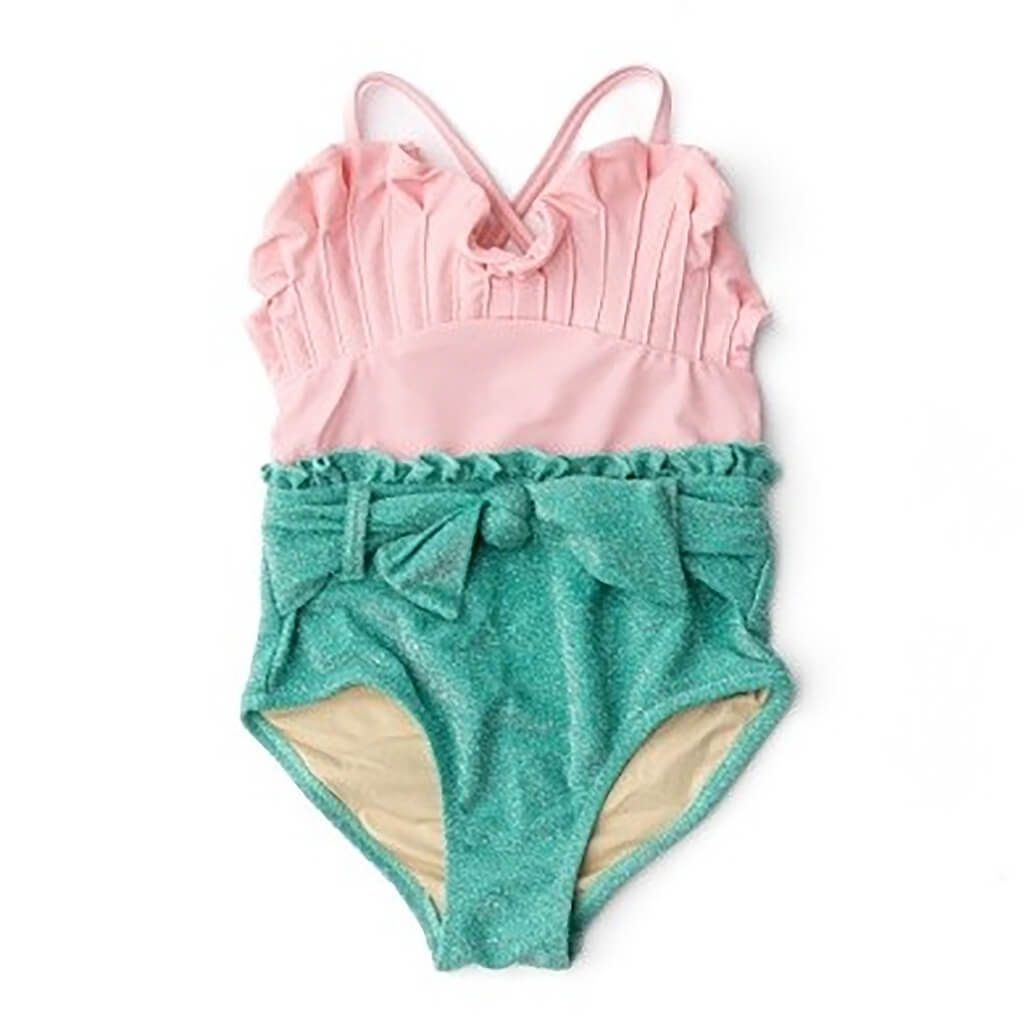 Shimmer Swimsuit Mermaid - Pink And Green