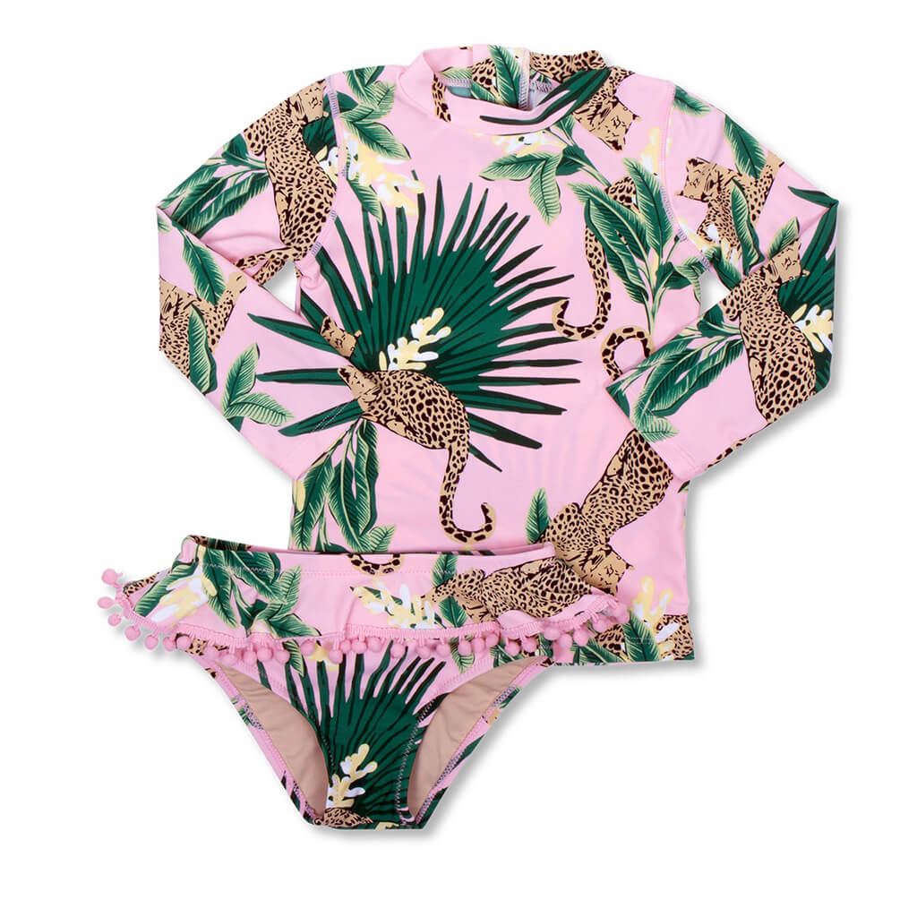 Rashguard Set Tropical Leopard