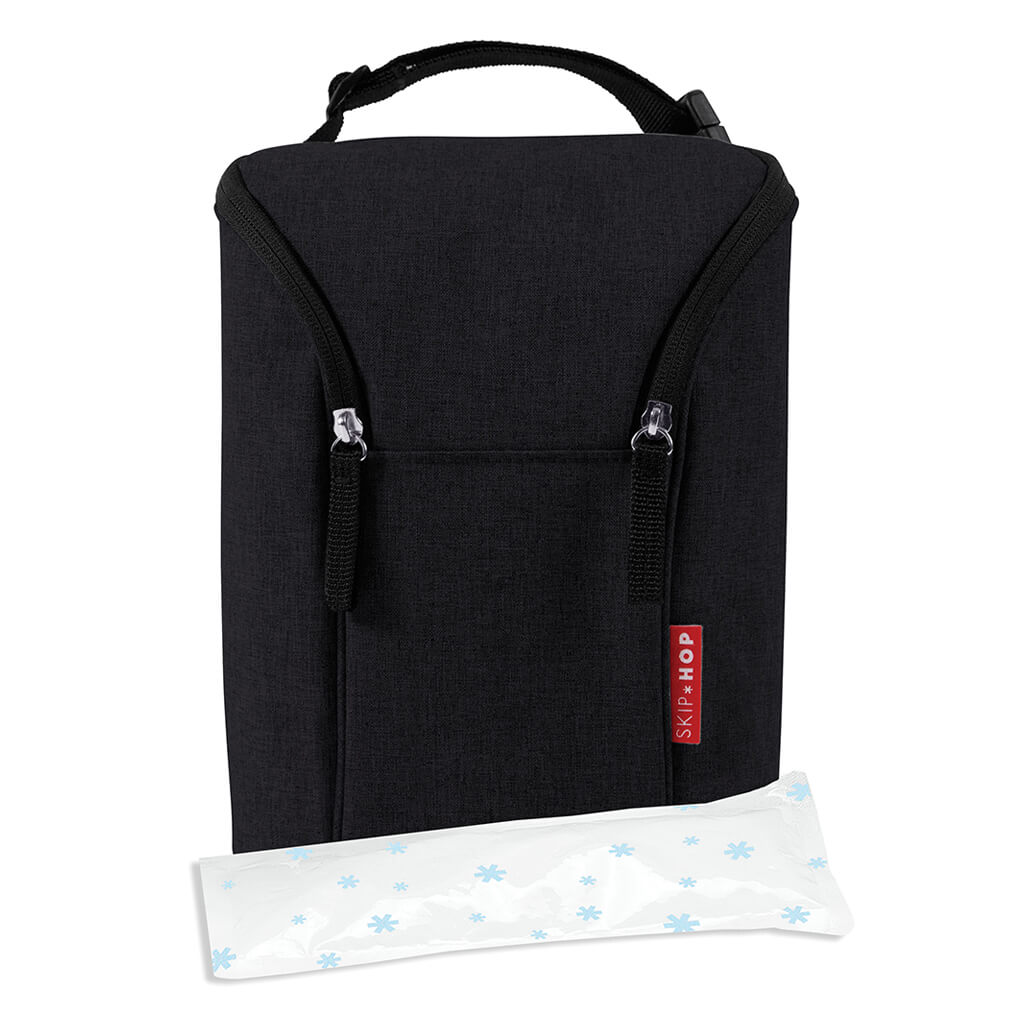 Skip Hop Grab and Go Double Bottle Bag Black