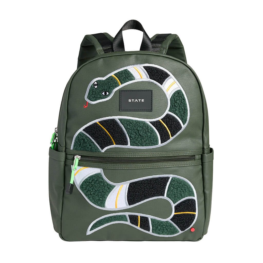 Kane Double Pocket Backpack - Fuzzy Snake