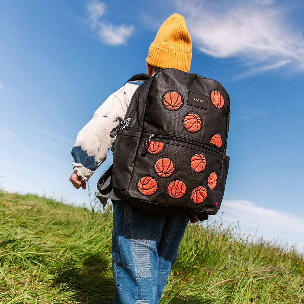 Kane Kids Backpack Fuzzy Basketballs