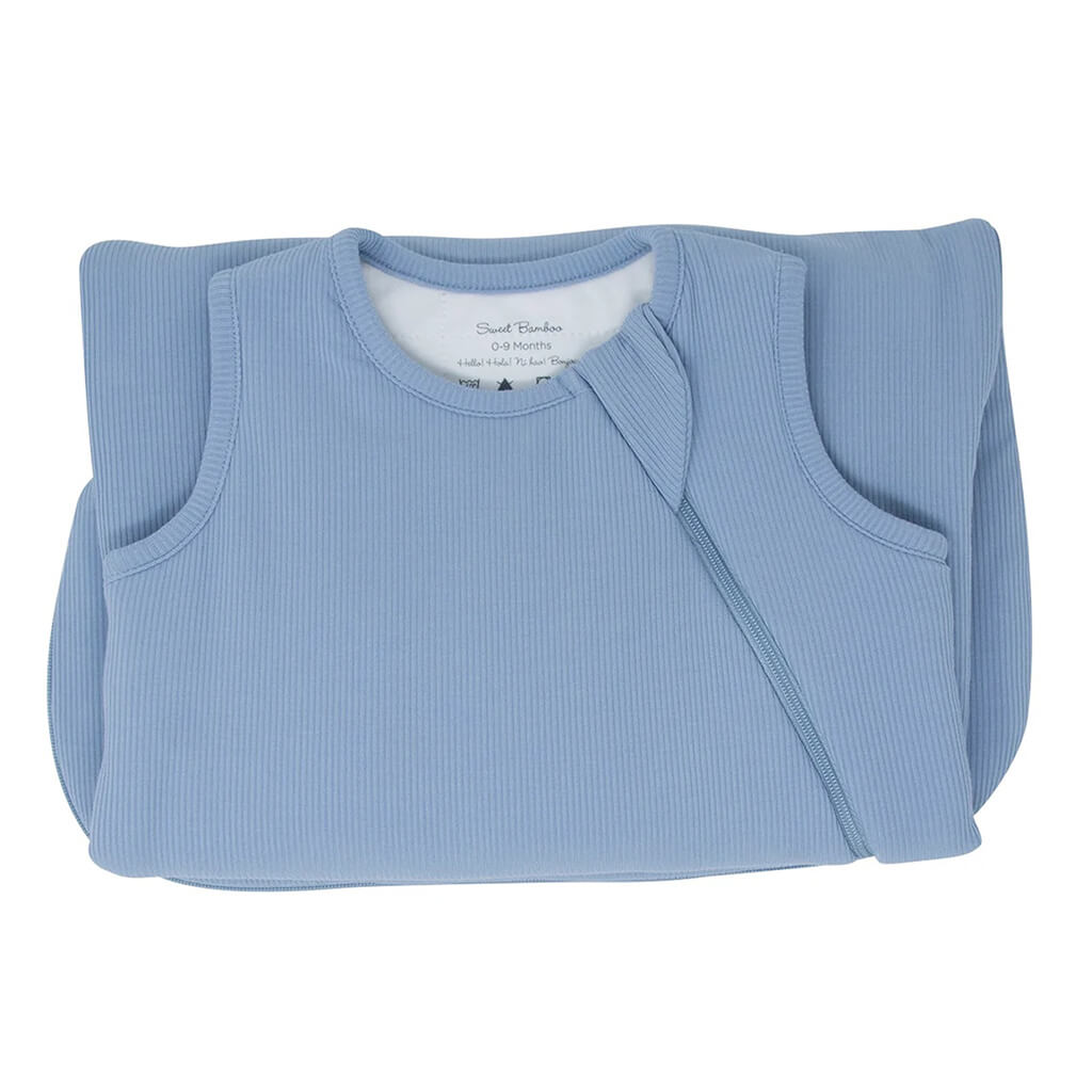 Sleep Sack Blue Fog Ribbed