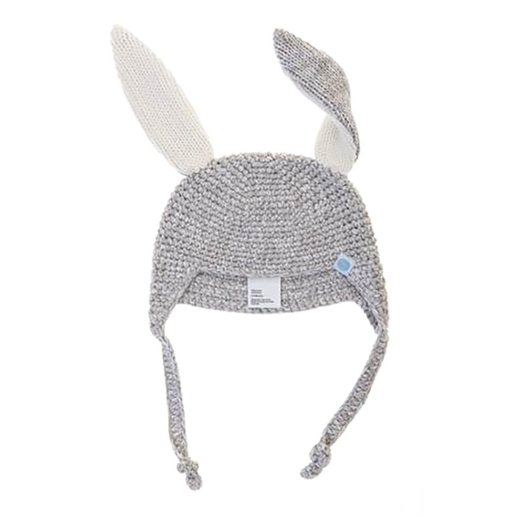 Crochet Bunny Toque Grey