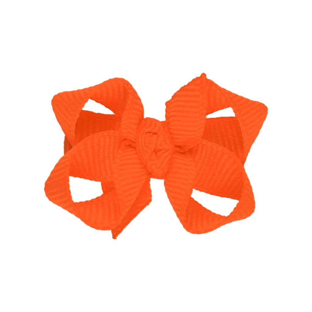 Infant Bow with Knot on Snap Clip 1.5"