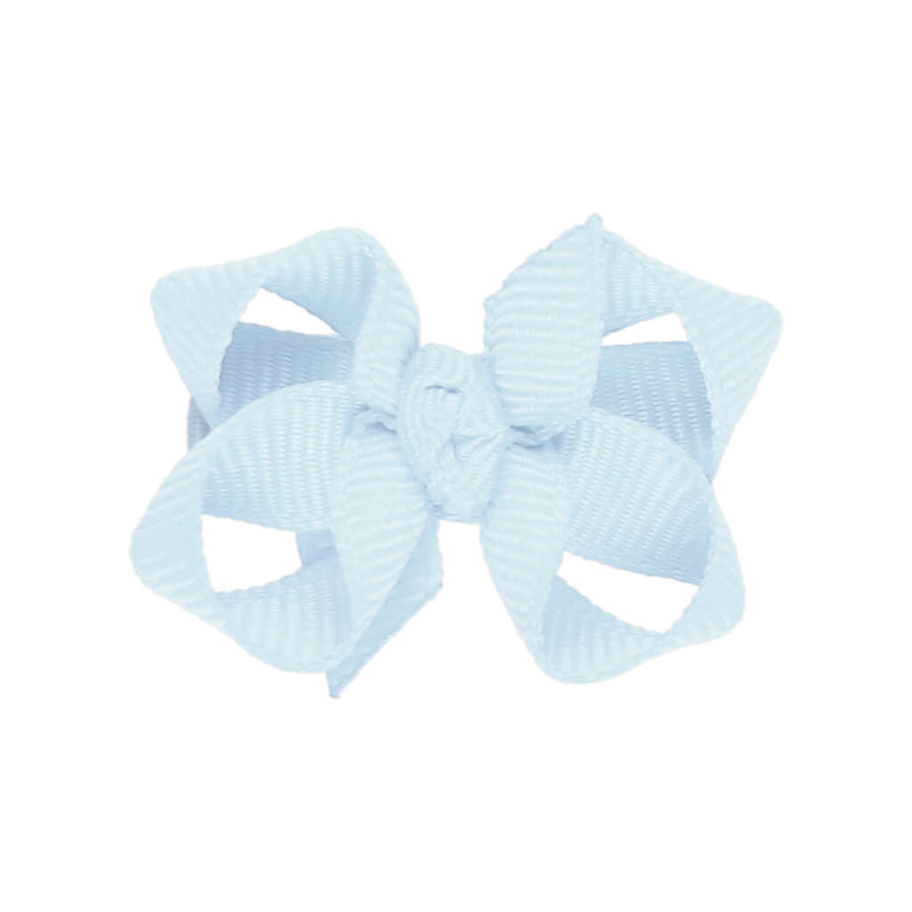 Infant Bow with Knot on Snap Clip 1.5"