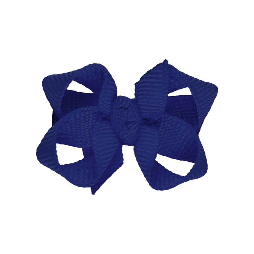 Infant Bow with Knot on Snap Clip 1.5"