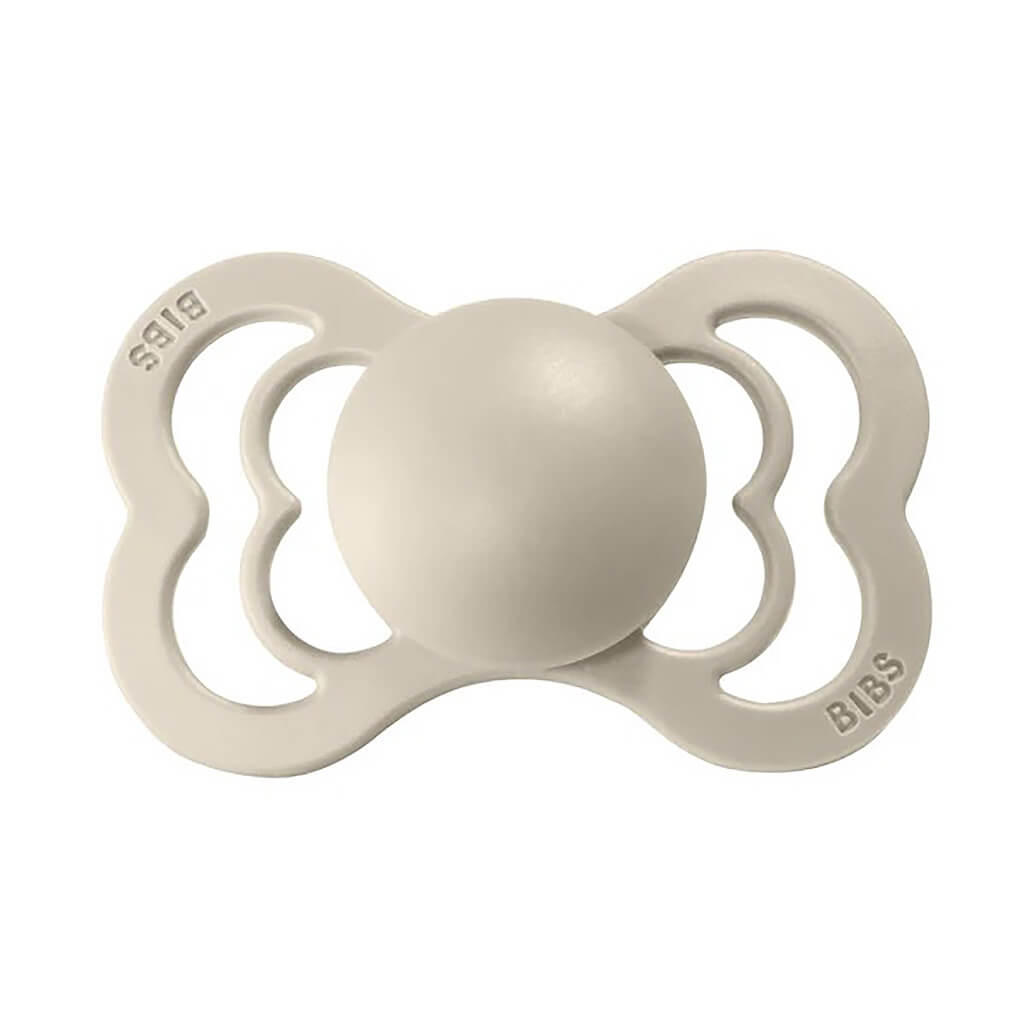 Bibs Natural Rubber Supreme Pacifier 2 Pack Vanilla